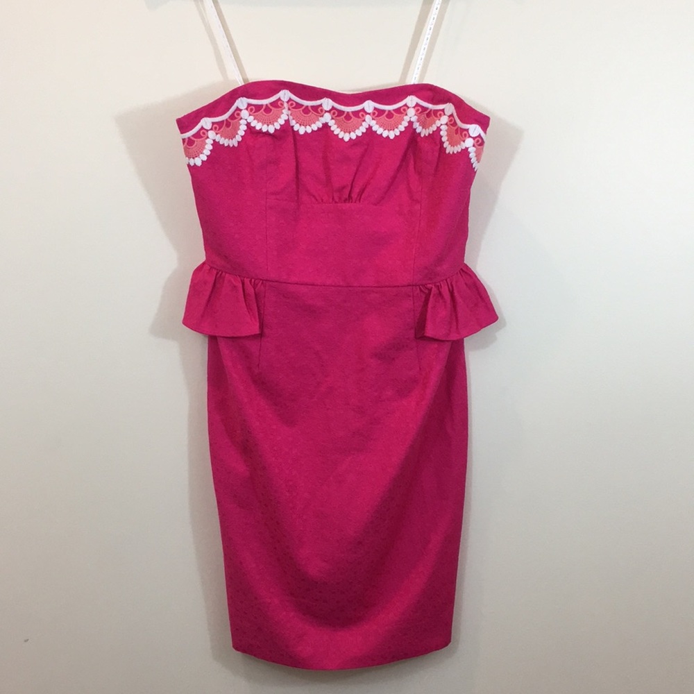 Lilly Pulitzer Pink Strapless Dress